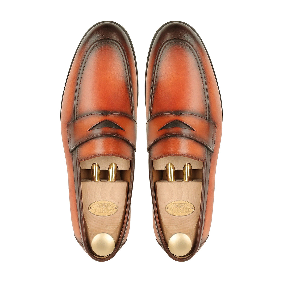 Wilmer - Men's Burnished Tan Calf Leather Loafer