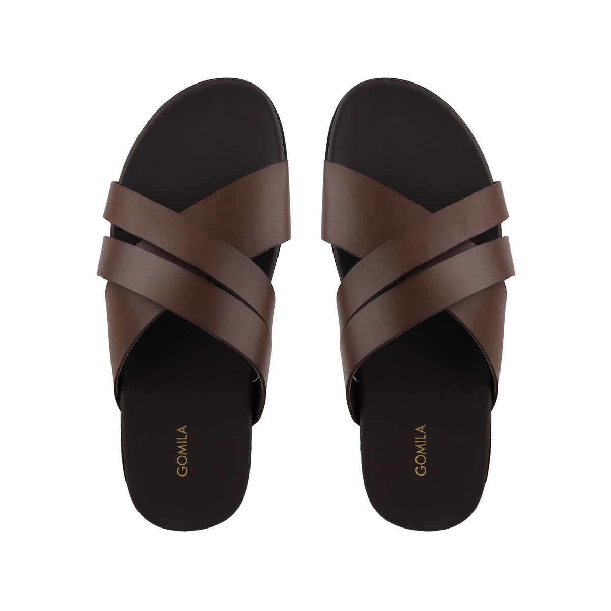 Vortex - Men's Dark Brown Calf Leather Slipper