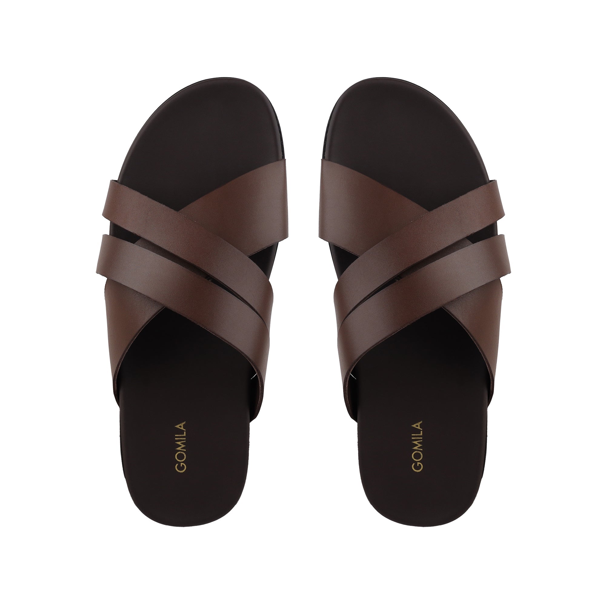 Vortex - Men's Dark Brown Calf Leather Slipper