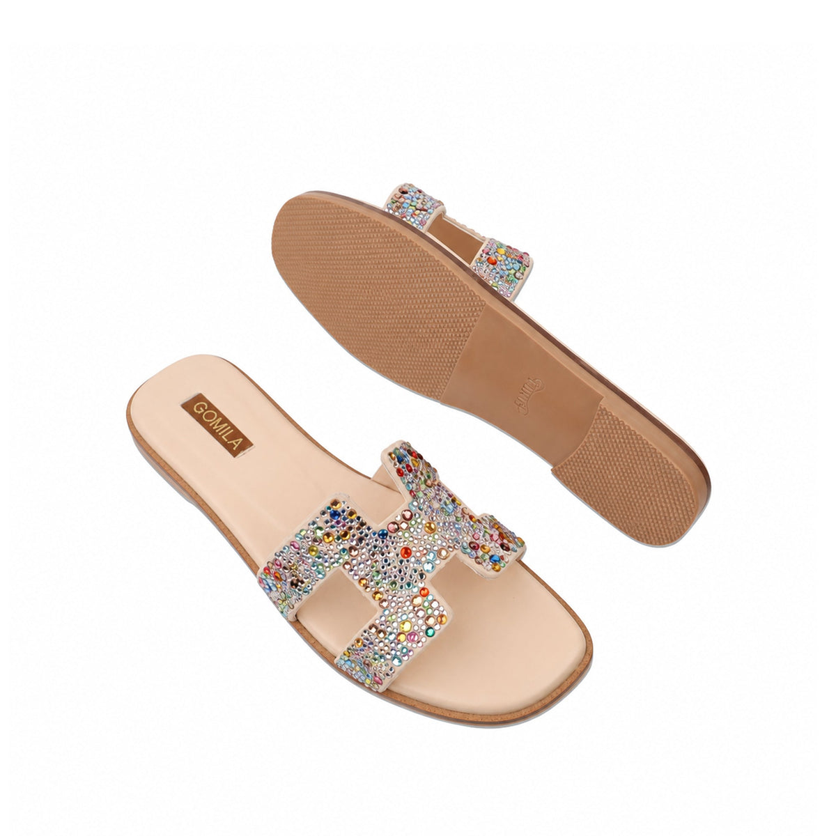 Sierra - Women's Multi Color Rhinestone Slipper