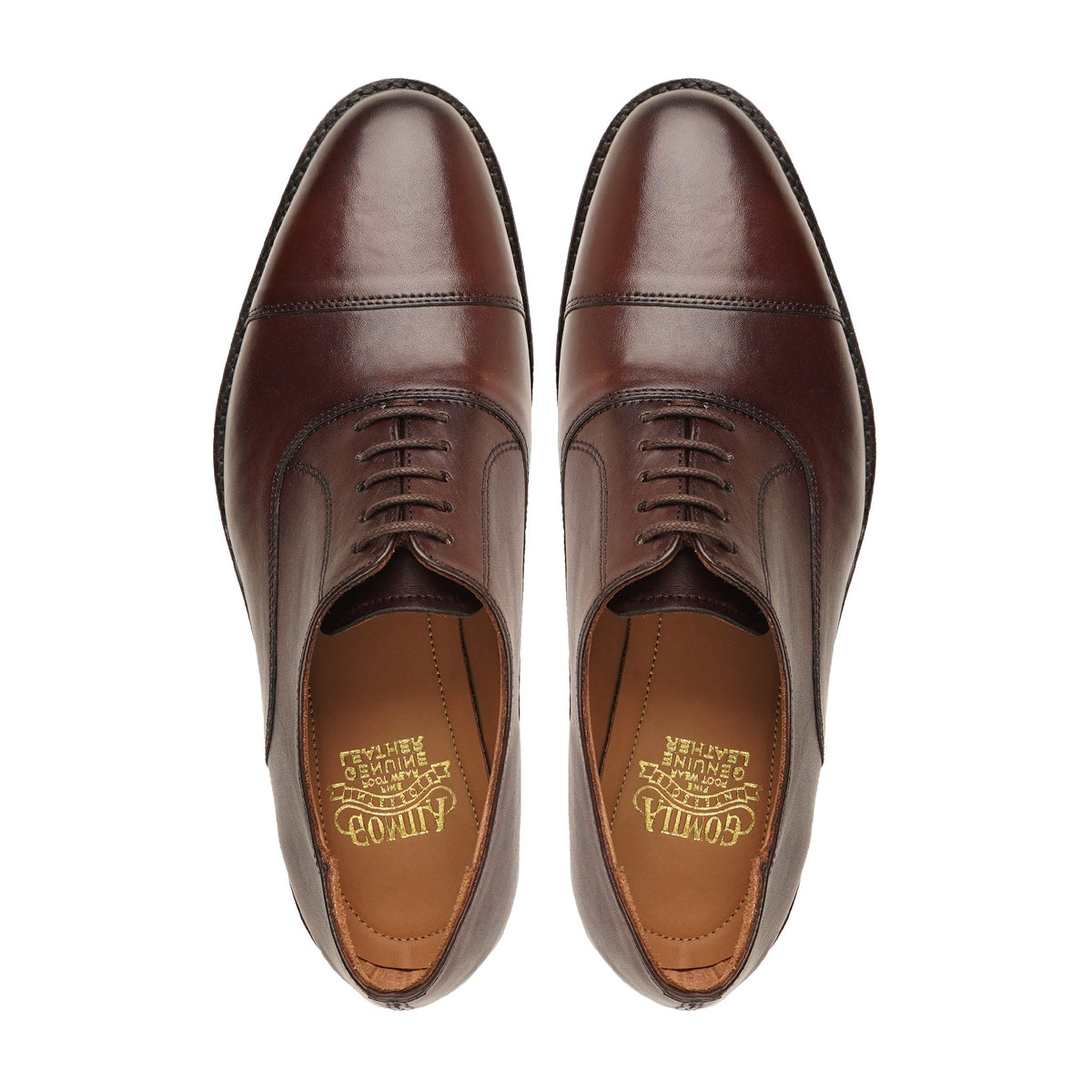 Rostock - Men's Dark Brown Calf Leather Oxford Shoe