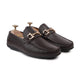 Tex - Men's Dark Brown Pebble Grain Leather Driver Shoe