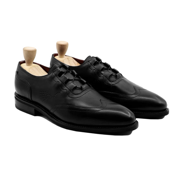 Freda - Men's Black Calf Leather Oxford Shoe - Goodyear Welted