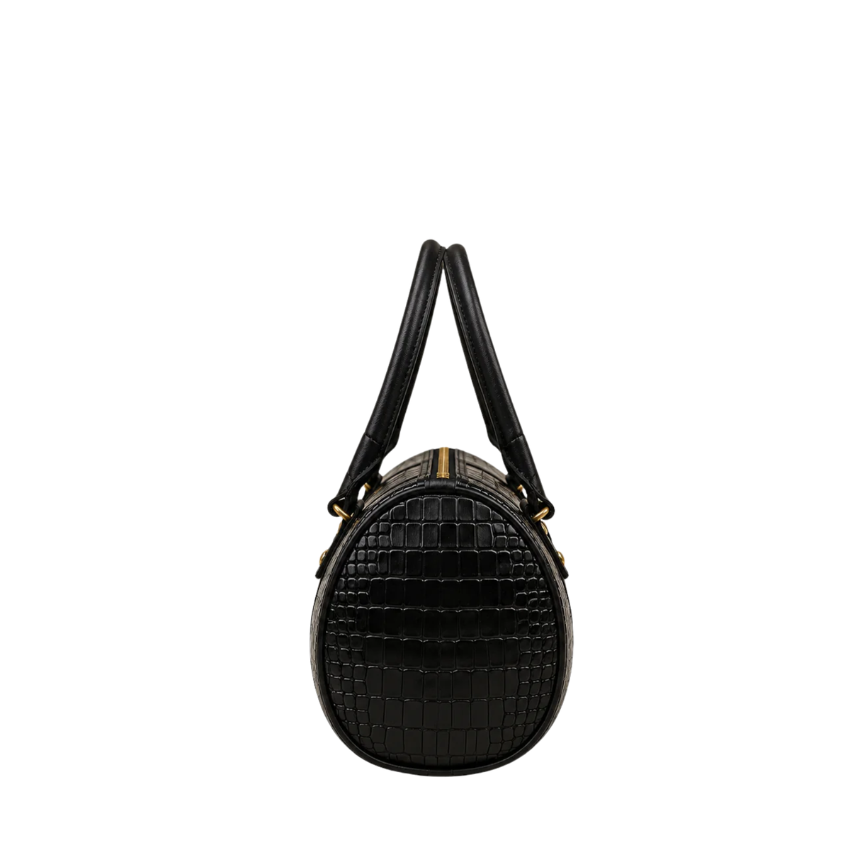 Niva - Black Crocodile Leather Hand Bag