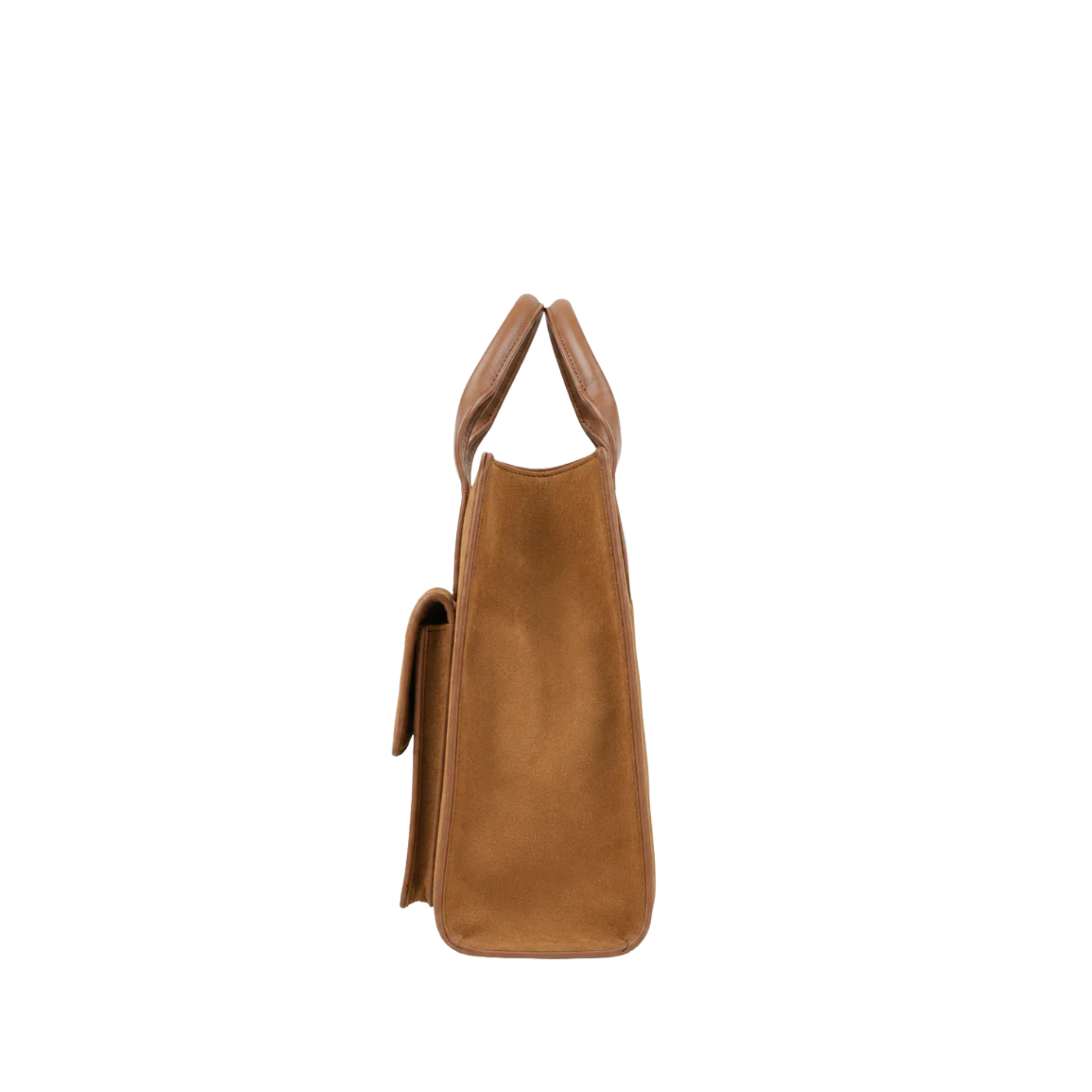 Velva - Cognac Kid Seude Hand Bag