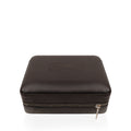 Castro - Men's Dark Brown Milled Leather Cigar Case