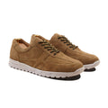 Hugo - Men's Camel Kid Suede Leather Jogger