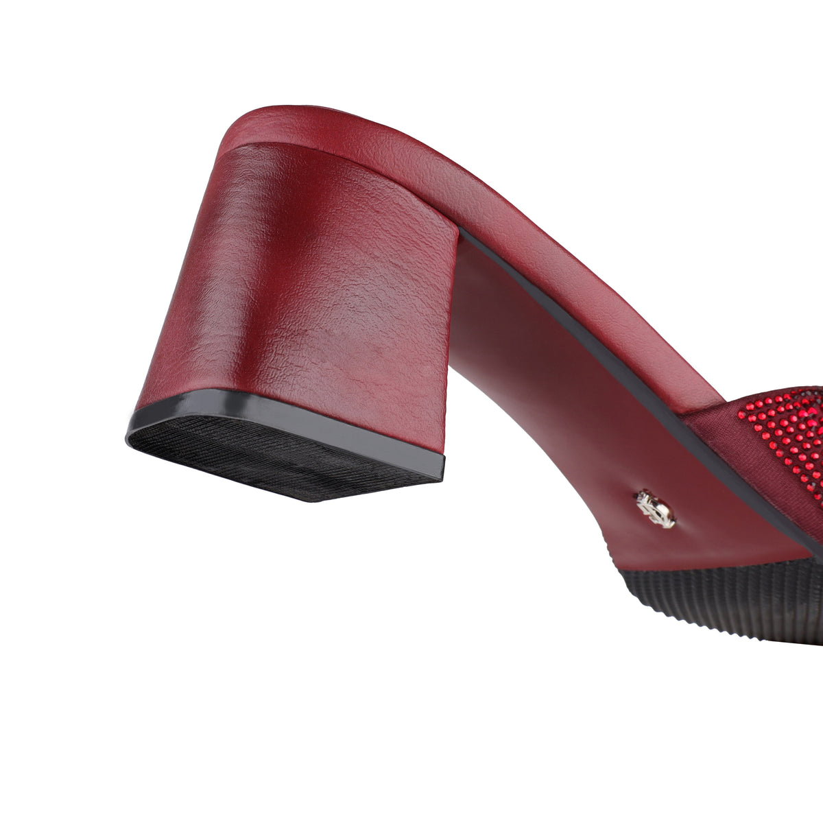 Mara - Women's Oxblood Rhinestone 50mm Heels