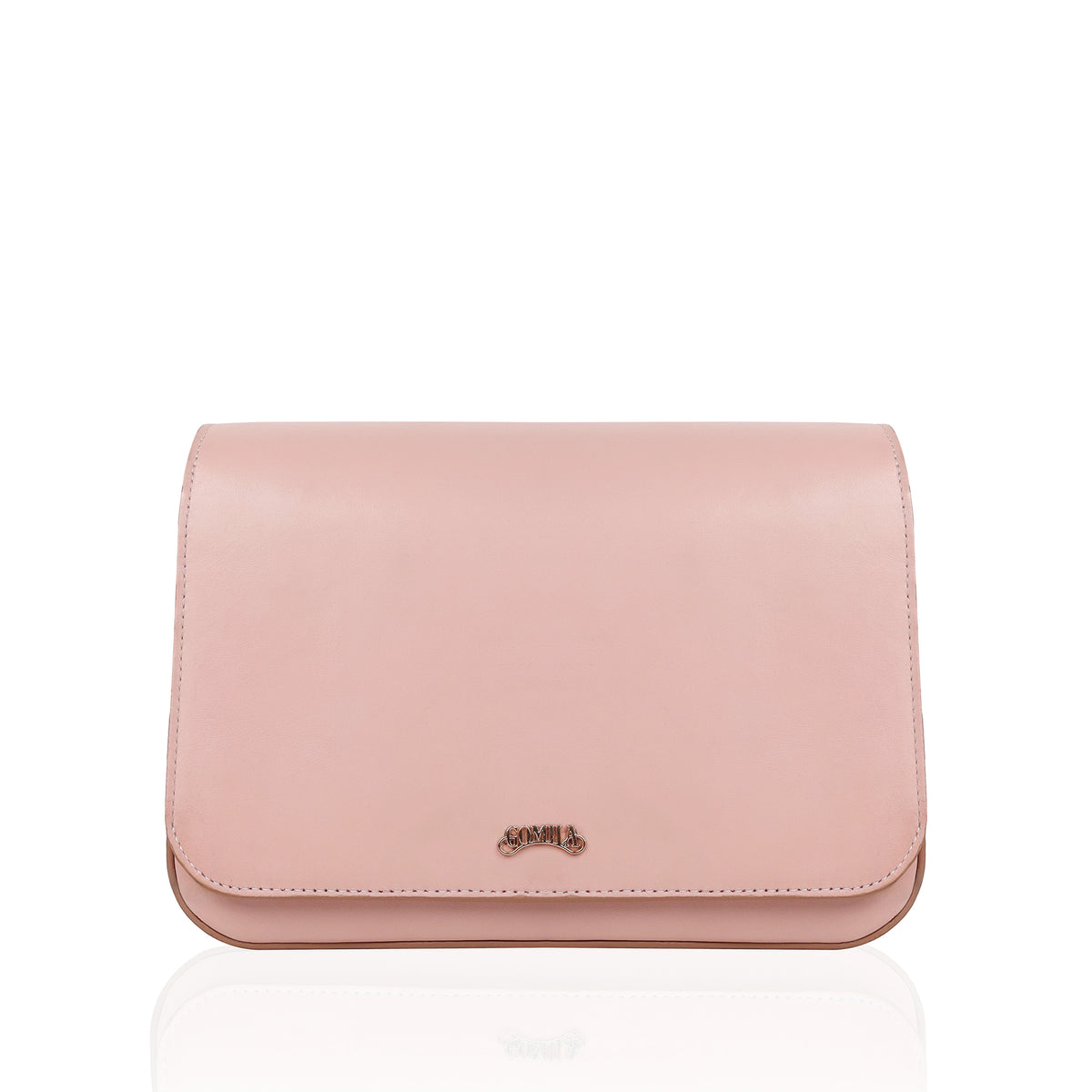 Alice  -  Women's Light Pink Leather Handbag