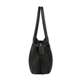 Lushia - black Pebble Grain Leather Hand Bag