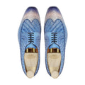 WARDEN - LIGHT BLUE WOVEN DERBY