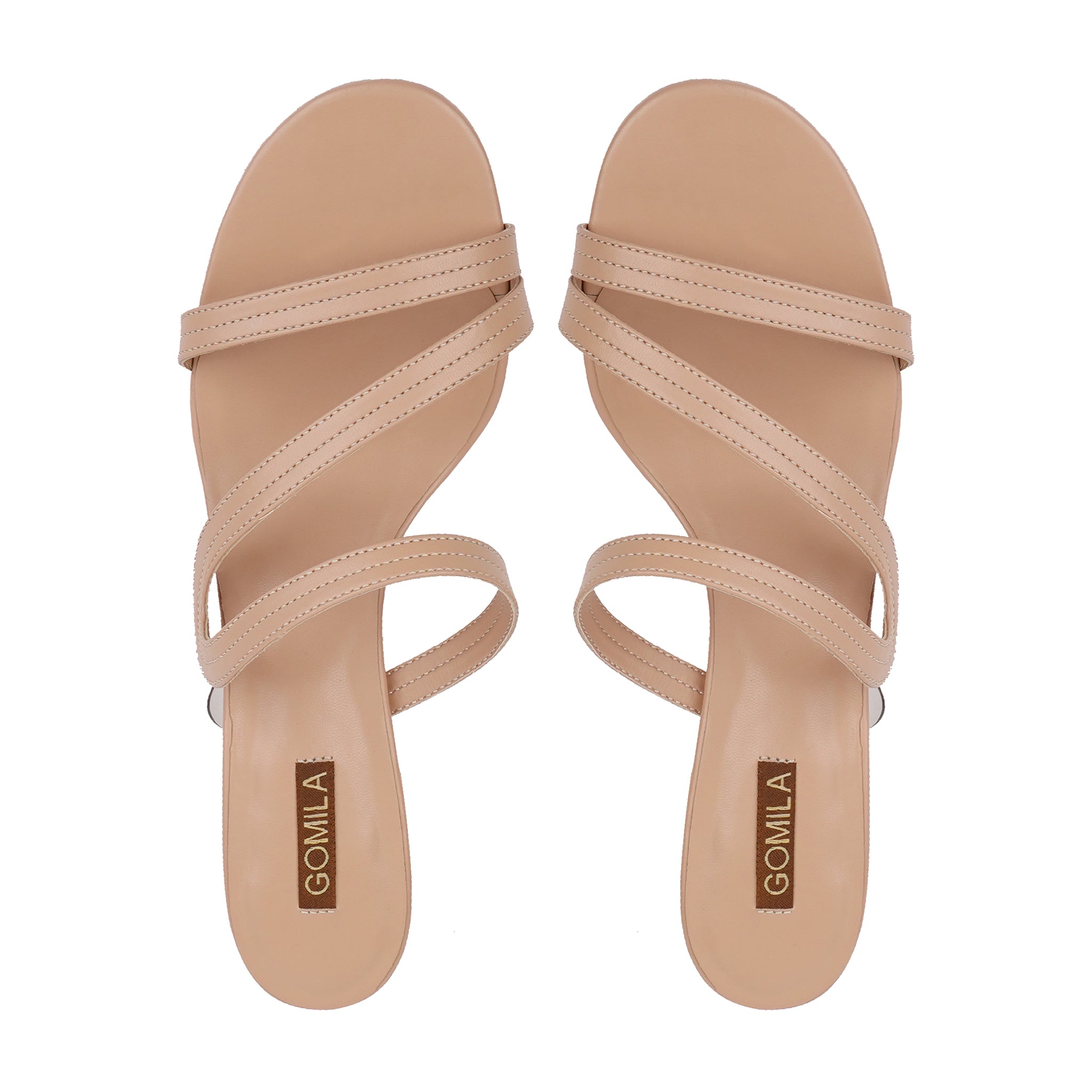 Zerixa - Women's Biege Heels