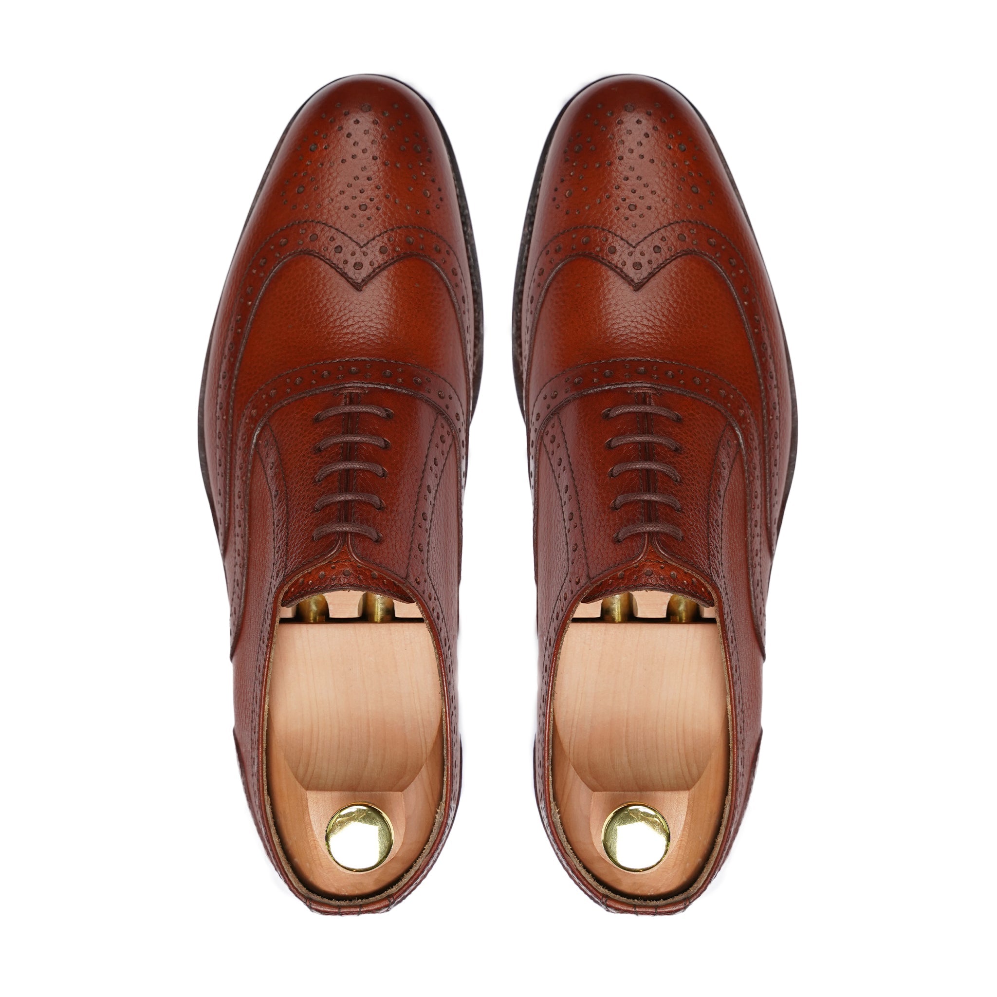 Marburg - Men's Orange Tan Calf Leather Oxford Shoe - Goodyear Welted