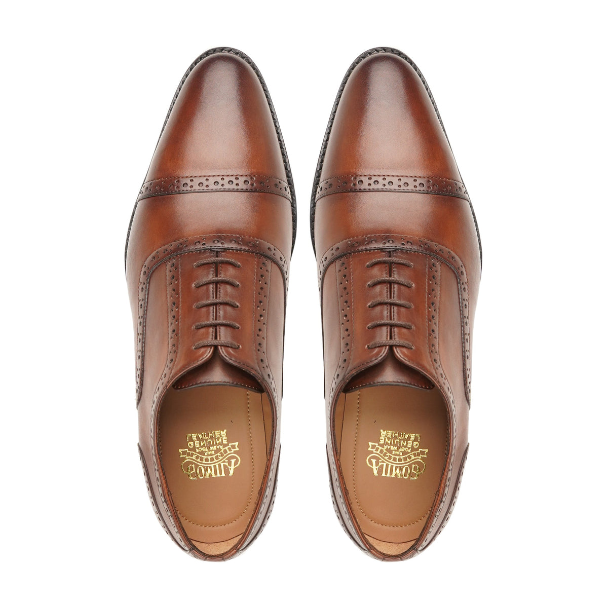 Chano - Men's Brown Calf Leather Oxford Shoe
