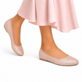 Dalston - Ladies Textured Pink Loafer