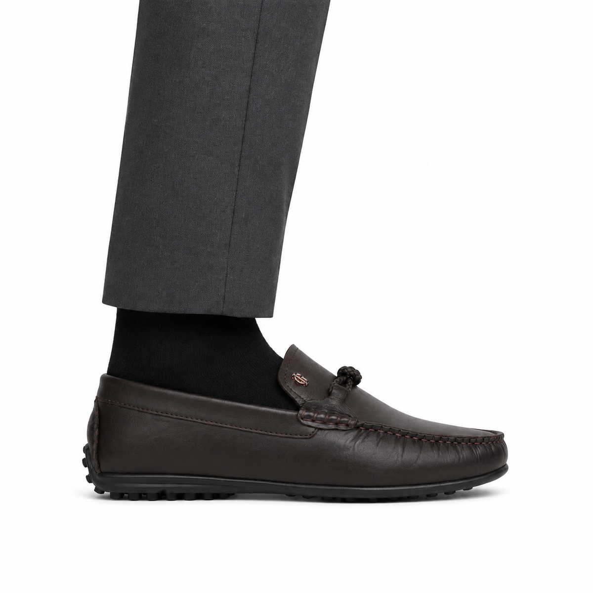 Doyle - Men's Dark Brown Calf Leather Driver