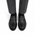 Bodie - Men's Black Milled Leather Casual