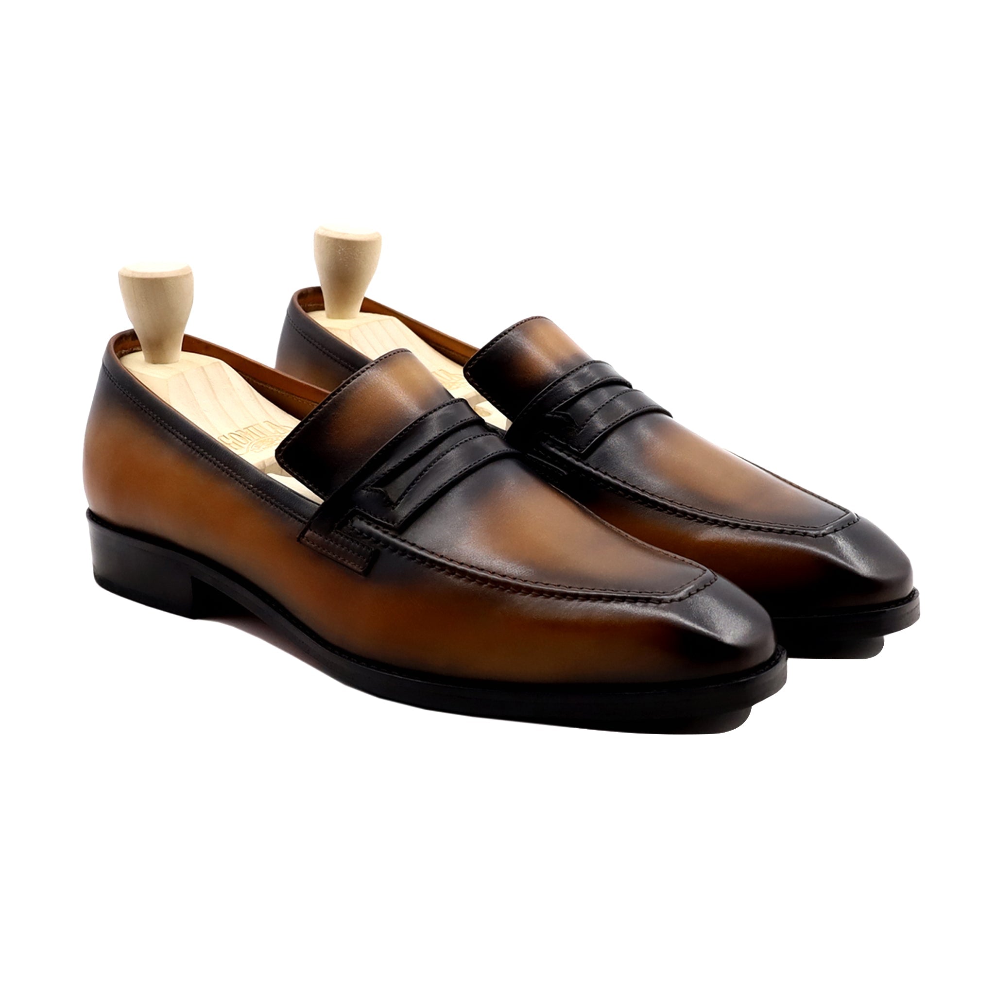 Huerta - Men's Burnish Tan Calf Leather Loafer