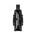 Zayne - Black Crocodile Leather Laptop Bag