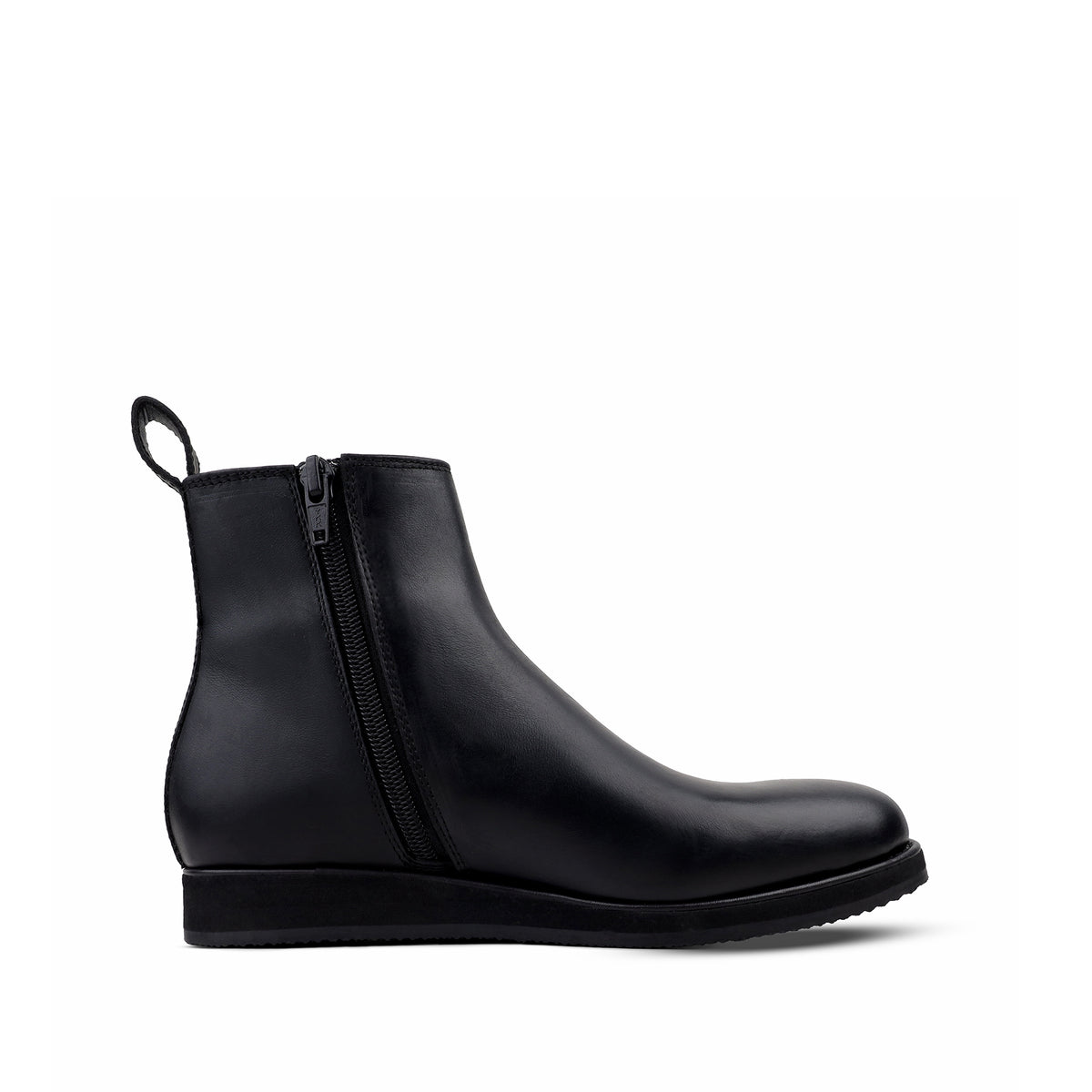 Kian -  Children's Black Pullup Leather Chelsea
