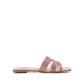 Freya - Women's Pink Hand Set Crystals Slipper