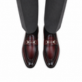 Eric - Men's Oxblood Calf Leather Loafer
