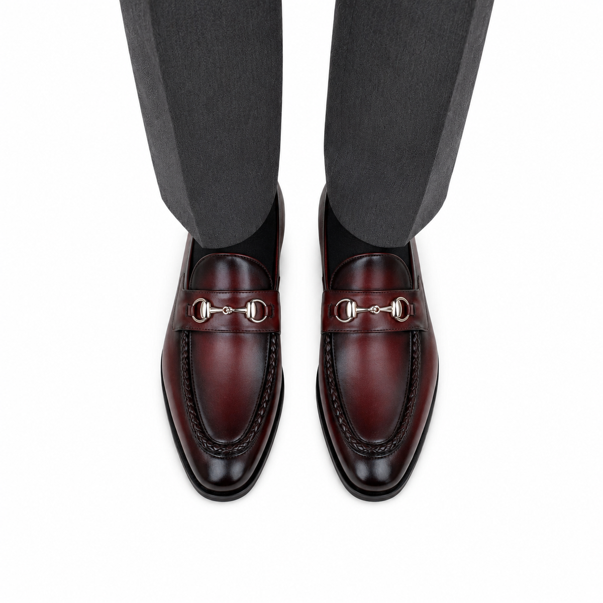 Eric - Men's Oxblood Calf Leather Loafer