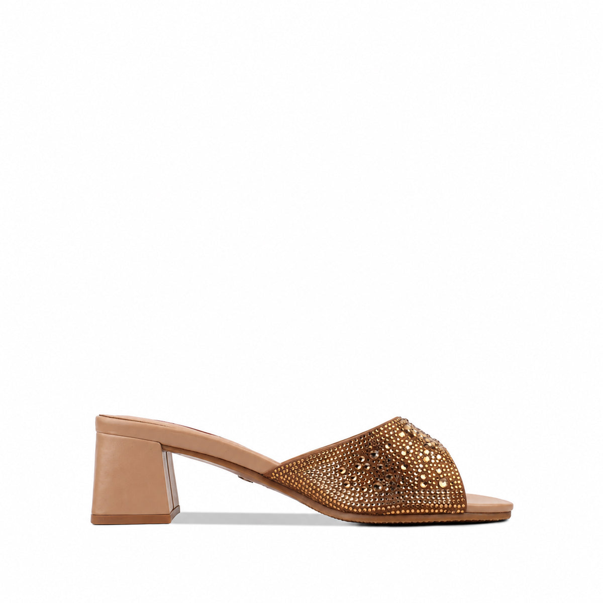 Mara - Women's Champagne Rhinestone 50mm Heels