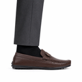 Baker - Men's Light Brown Milled Leather Driver
