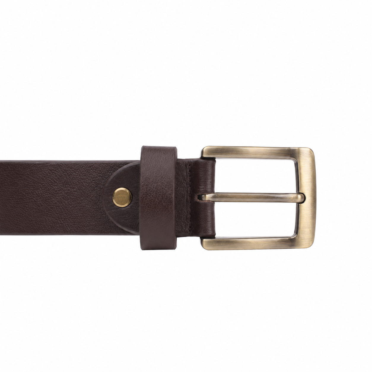 Belor - Men's Dark Brown Calf Leather Belt