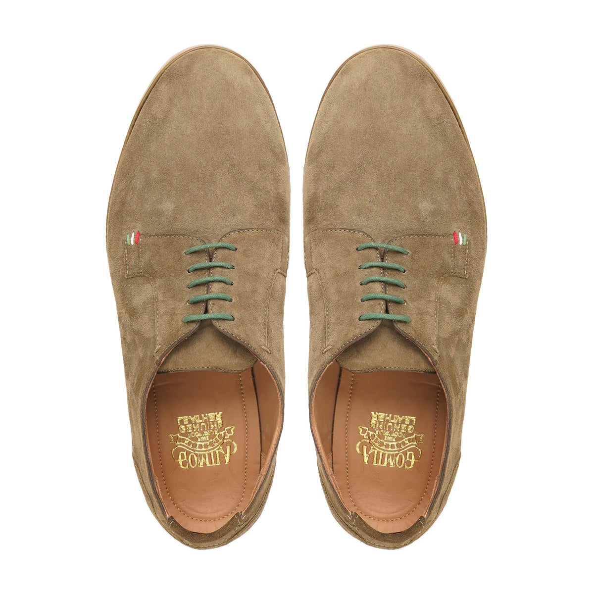 Yoshi - Men's Camel Kid Suede Derby Shoe