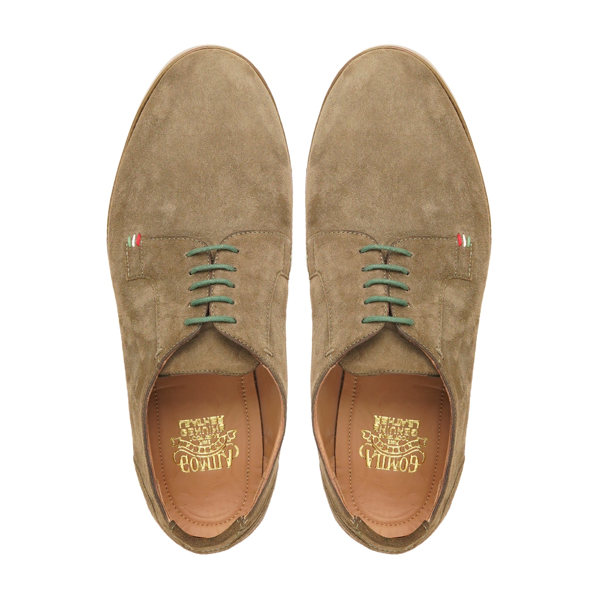 Yoshi - Men's Camel Kid Suede Derby Shoe