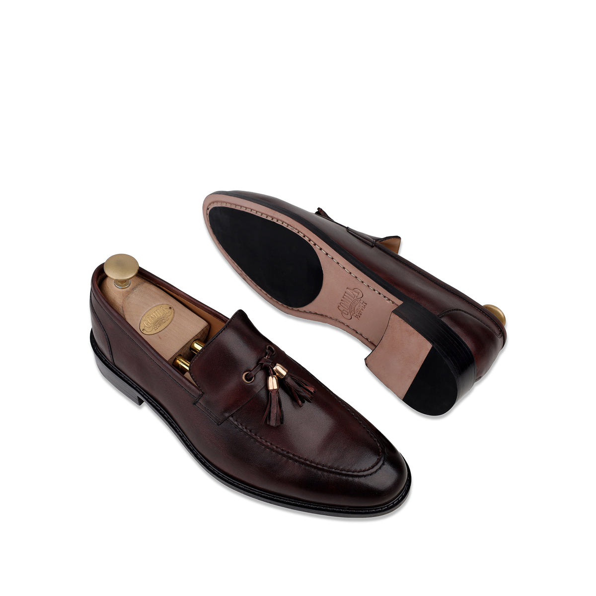 Lukas - Men's Brown Patina Calf Leather Loafer