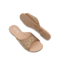 Amber - Women's Champagne Rhinestone Slipper