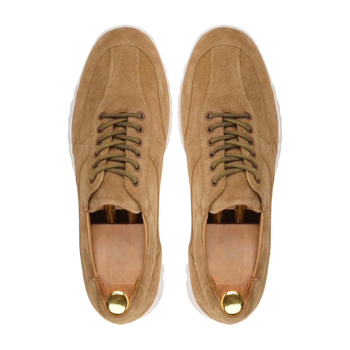 Hugo - Men's Camel Kid Suede Leather Jogger