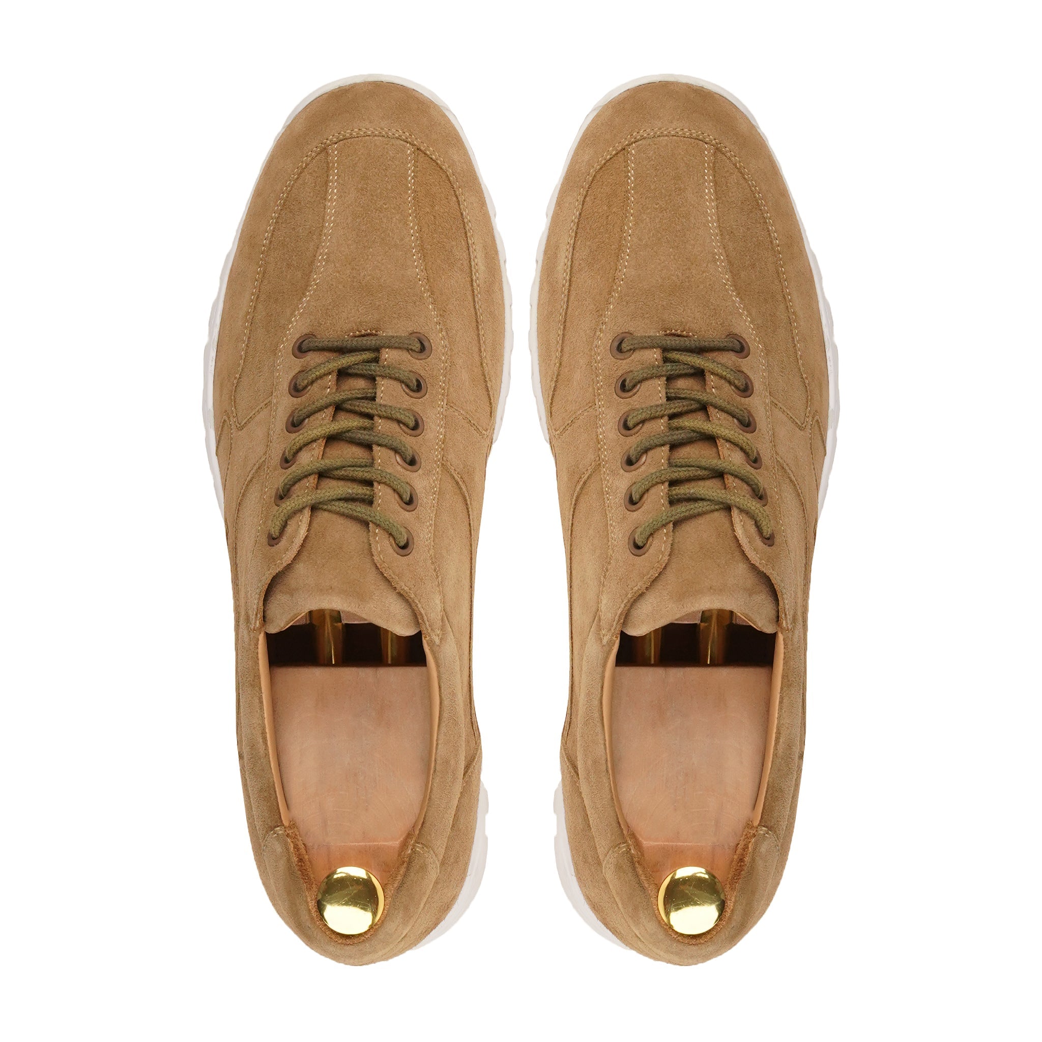Hugo - Men's Camel Kid Suede Leather Jogger