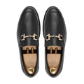 Bucharest - Men's Black Pebble Grain Leather Loafer