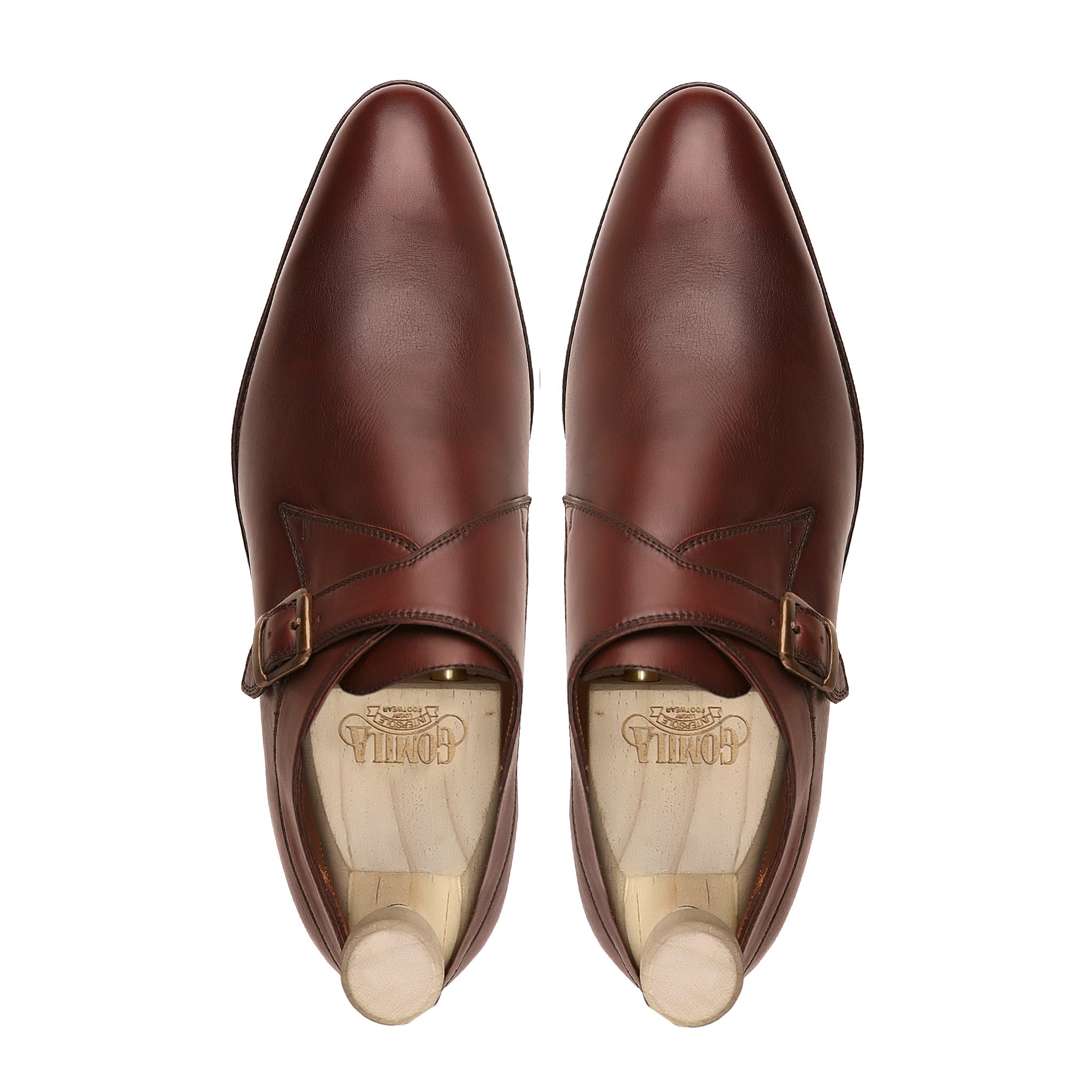 Trena - Men's Oxblood Calf Leather Single Monkstrap