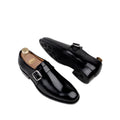 Cain - Men's Black Calf Leather Monkstrap - Goodyear Welted