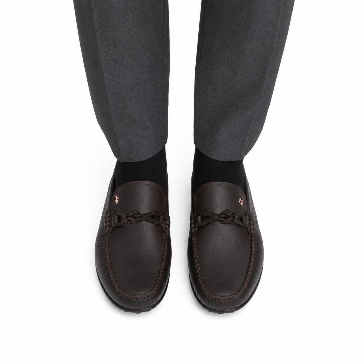 Doyle - Men's Dark Brown Calf Leather Driver