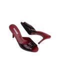 Elira - Women's Oxblood Crocodile Print 90mm Heels