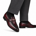 Eric - Men's Oxblood Calf Leather Loafer