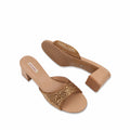 Mara - Women's Champagne Rhinestone 50mm Heels
