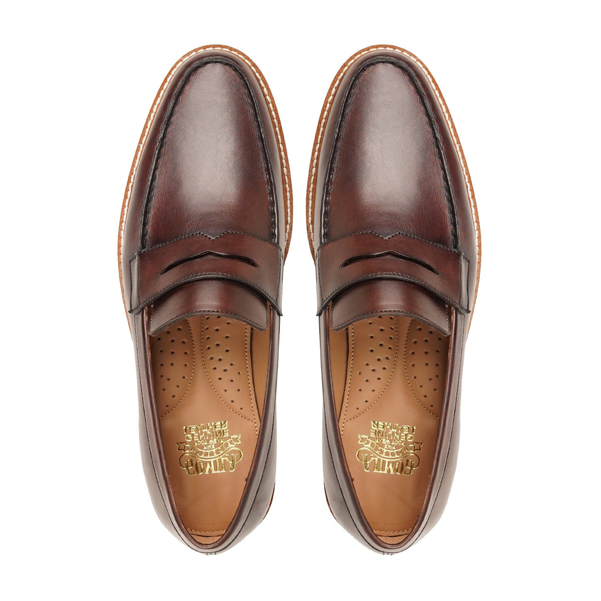 Tivoli - Men's Reddish Brown Calf Leather Loafer