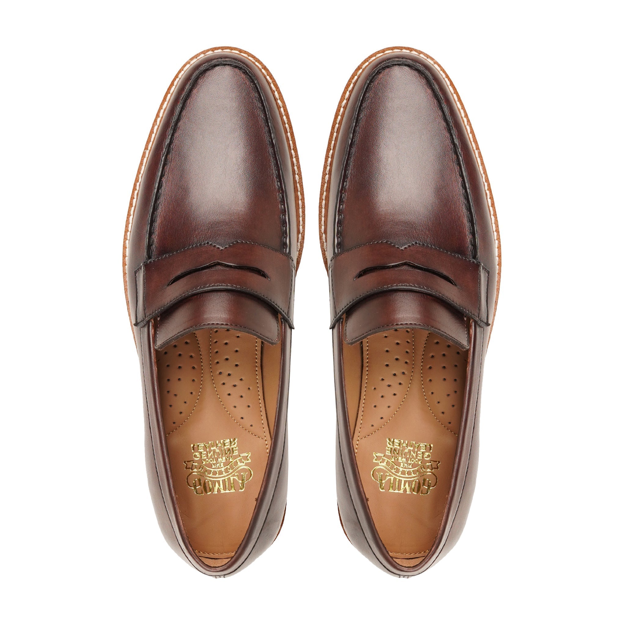 Tivoli - Men's Reddish Brown Calf Leather Loafer