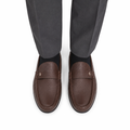 Baker - Men's Light Brown Milled Leather Driver