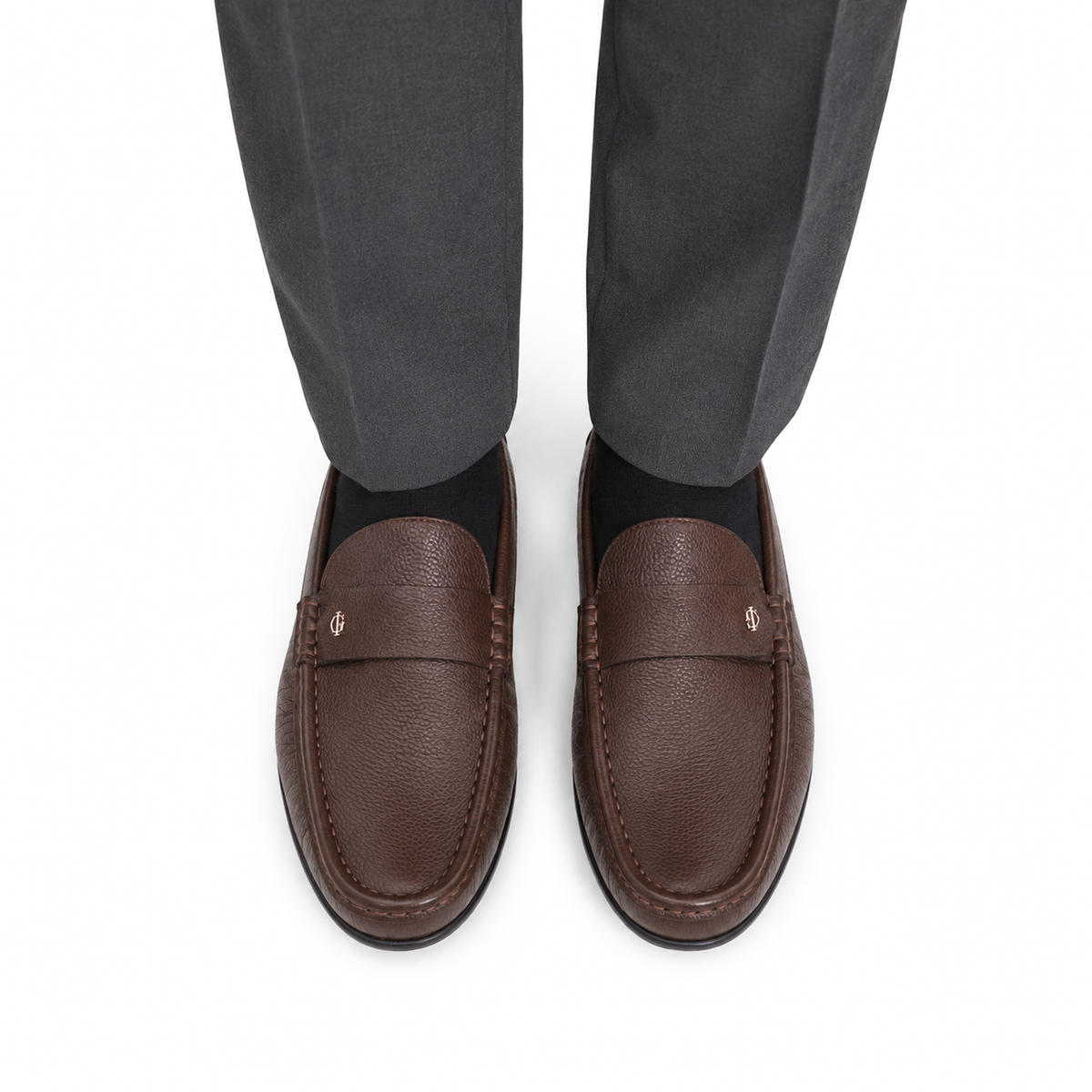 Baker - Men's Light Brown Milled Leather Driver