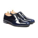 Damaso - Men's Blue Patent Leather Oxford Shoe