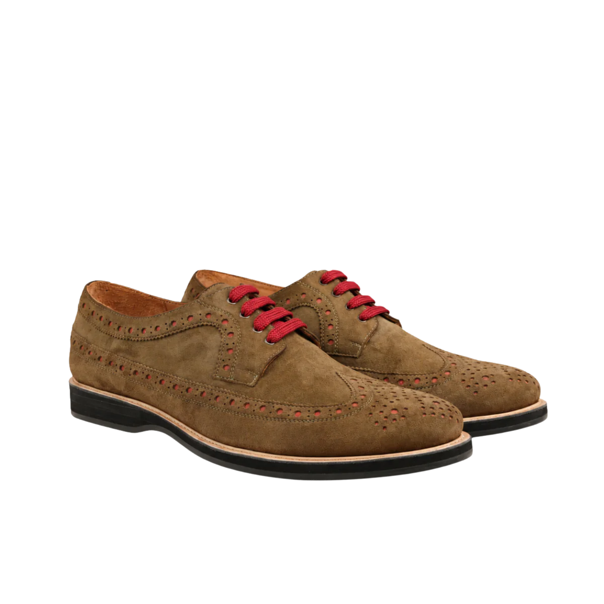Jack - Men's Light Brown Kid Suede Derby Shoe