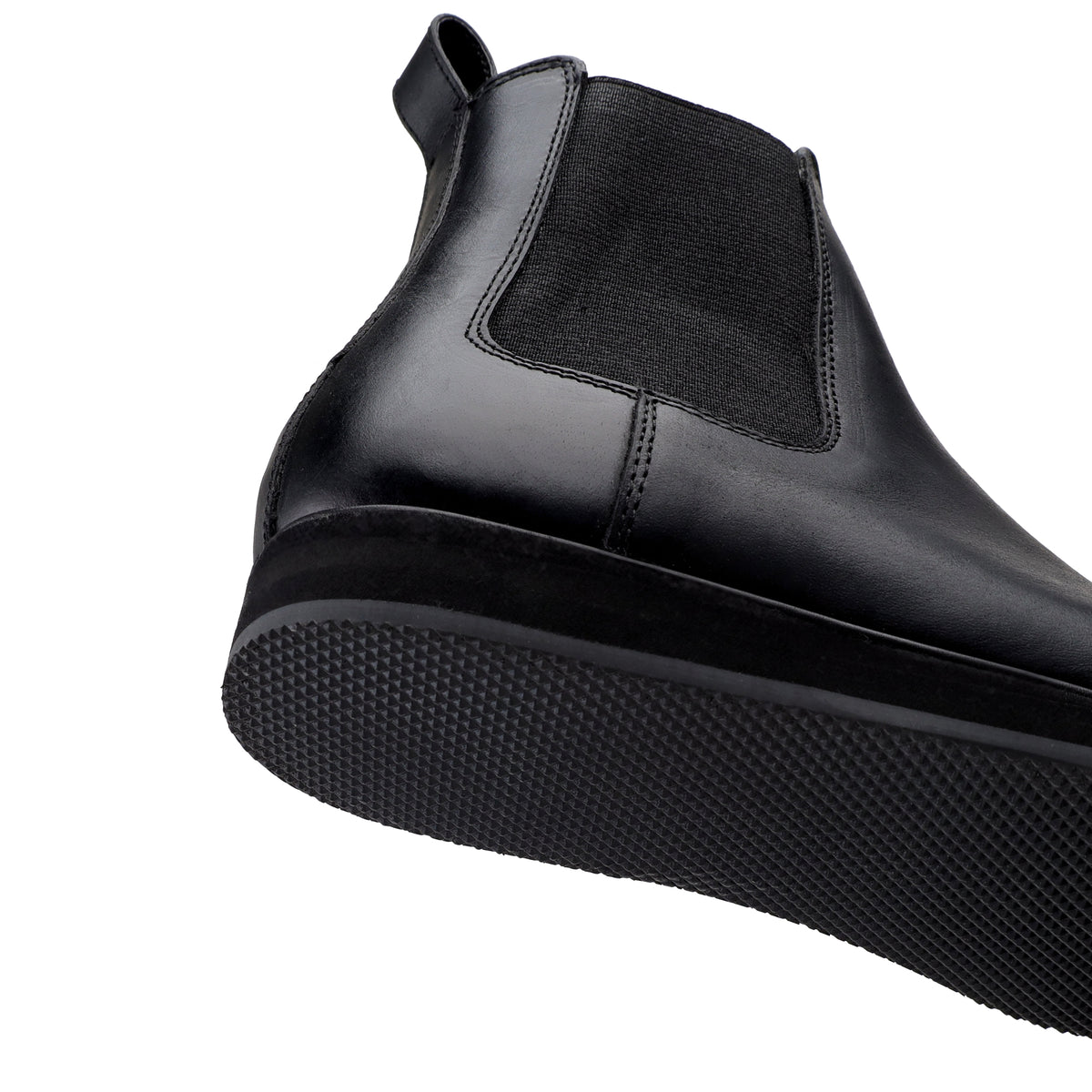 Kian -  Children's Black Pullup Leather Chelsea